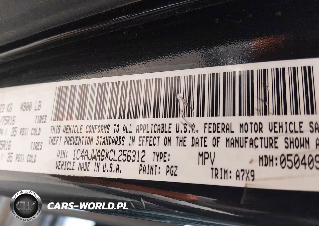 2012 Jeep Wrangler Sport VIN:1C4AJWAGXCL256312 - 9