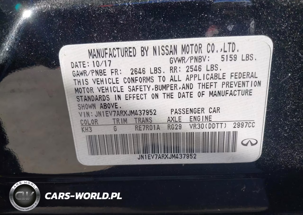 2018 Infiniti Q50 3.0T Luxe VIN:JN1EV7ARXJM437952 - 9