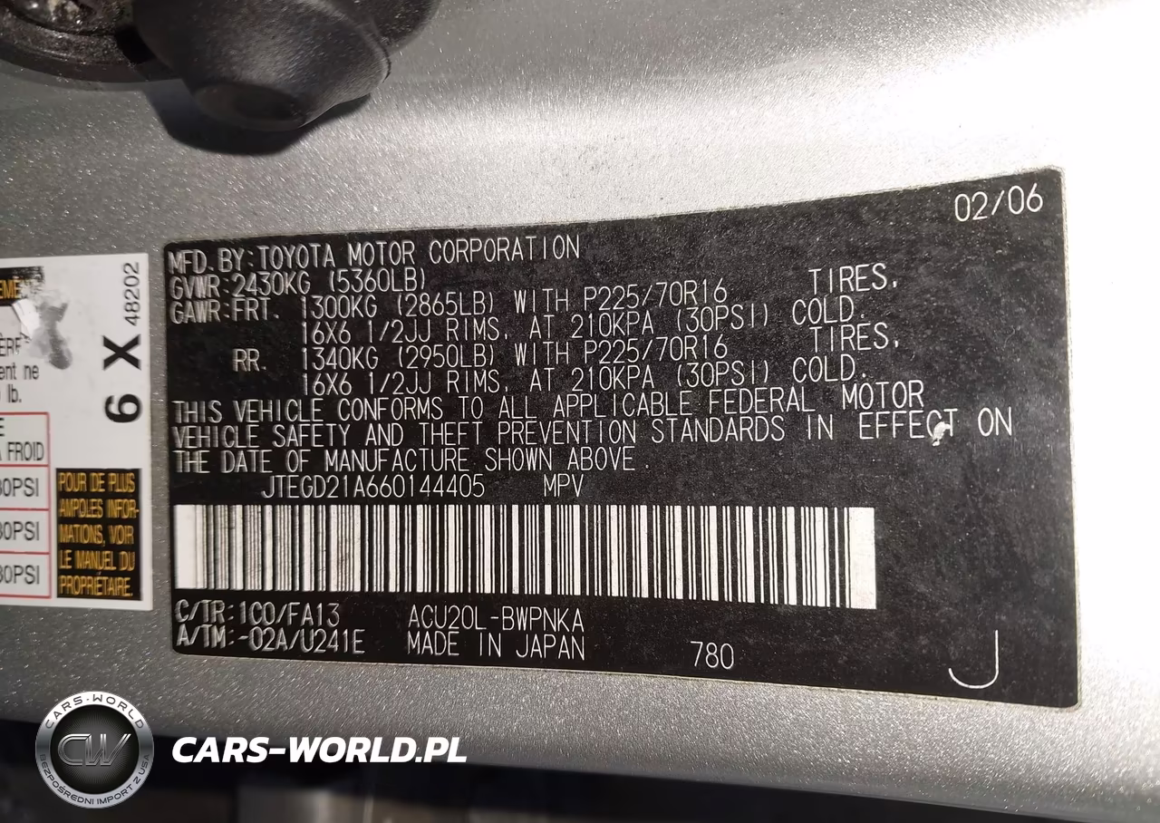 2006 Toyota Highlander VIN:JTEGD21A660144405 - 9