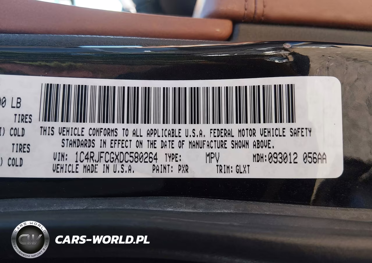 2013 Jeep Grand Cherokee Overland VIN:1C4RJFCGXDC580264 - 9