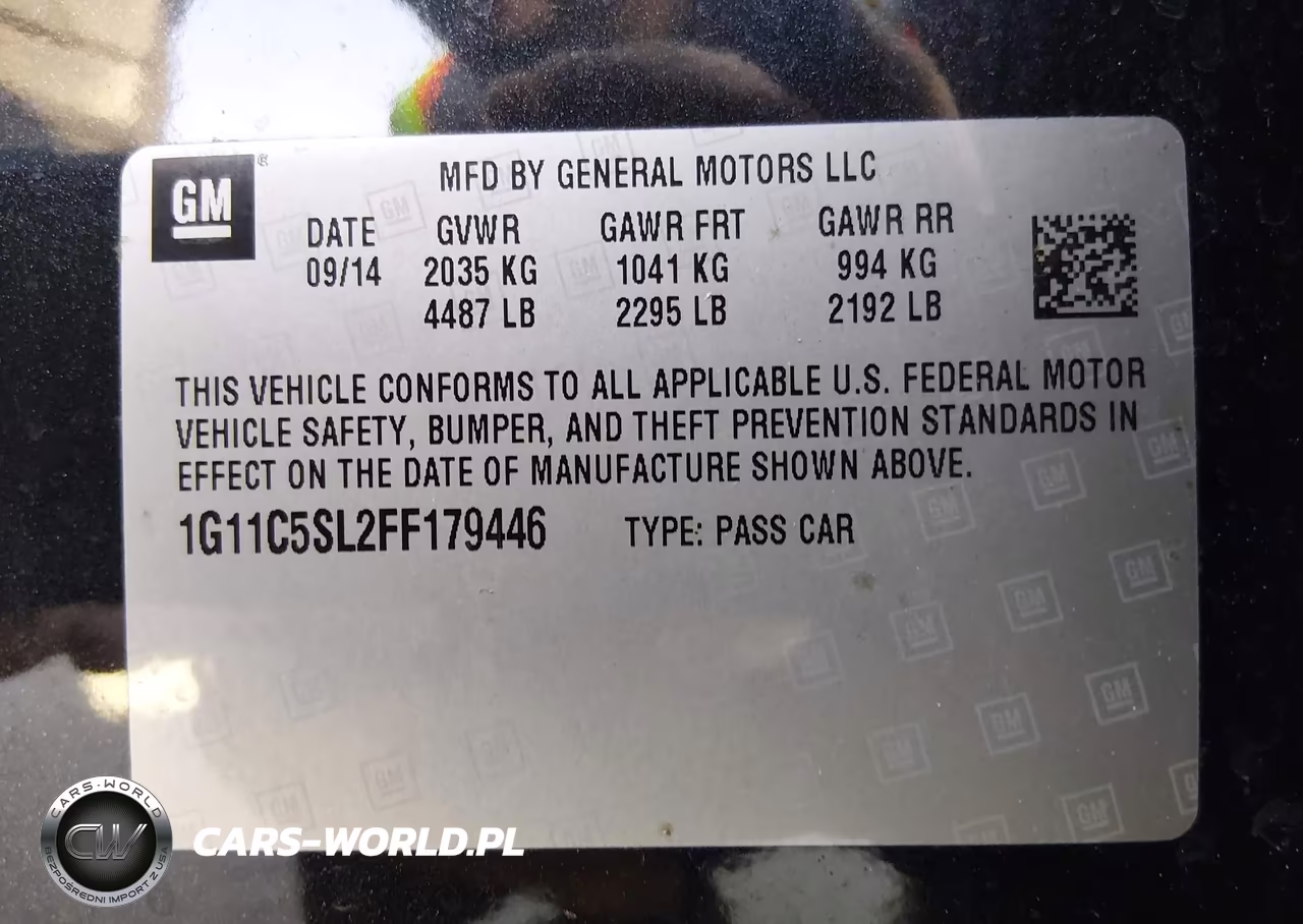 2015 Chevrolet Malibu 1Lt VIN:1G11C5SL2FF179446 - 9