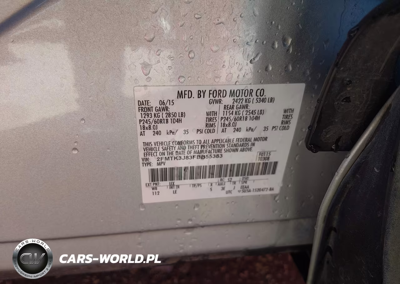 2015 Ford Edge Sel VIN:2FMTK3J83FBB55383 - 9