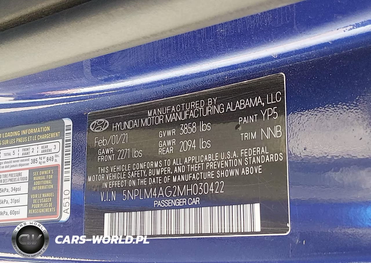 2021 Hyundai Elantra Sel VIN:5NPLM4AG2MH030422 - 9