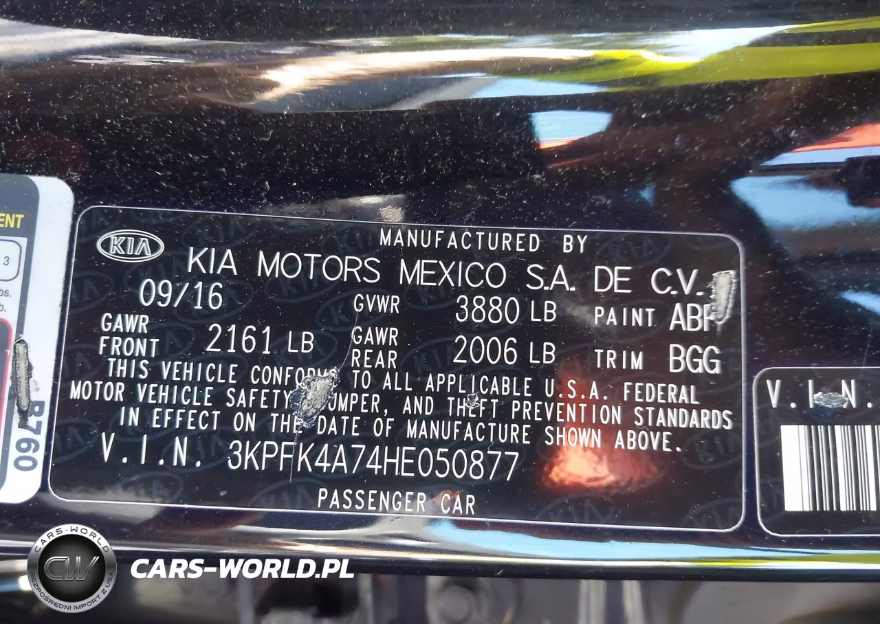 2017 Kia Forte Lx VIN:3KPFK4A74HE050877 - 9
