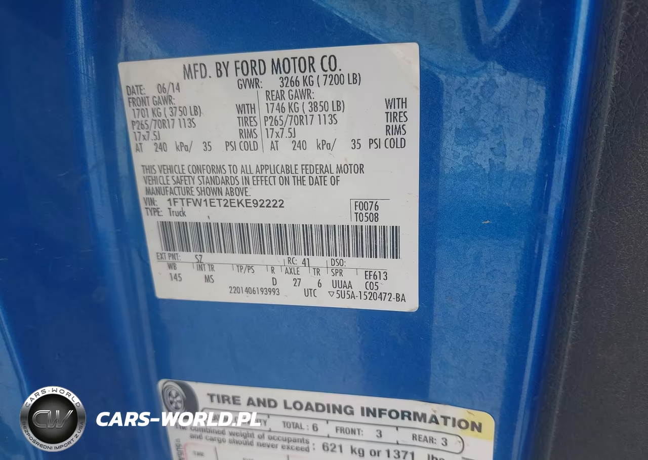 2014 Ford F-150 Xlt VIN:1FTFW1ET2EKE92222 - 9