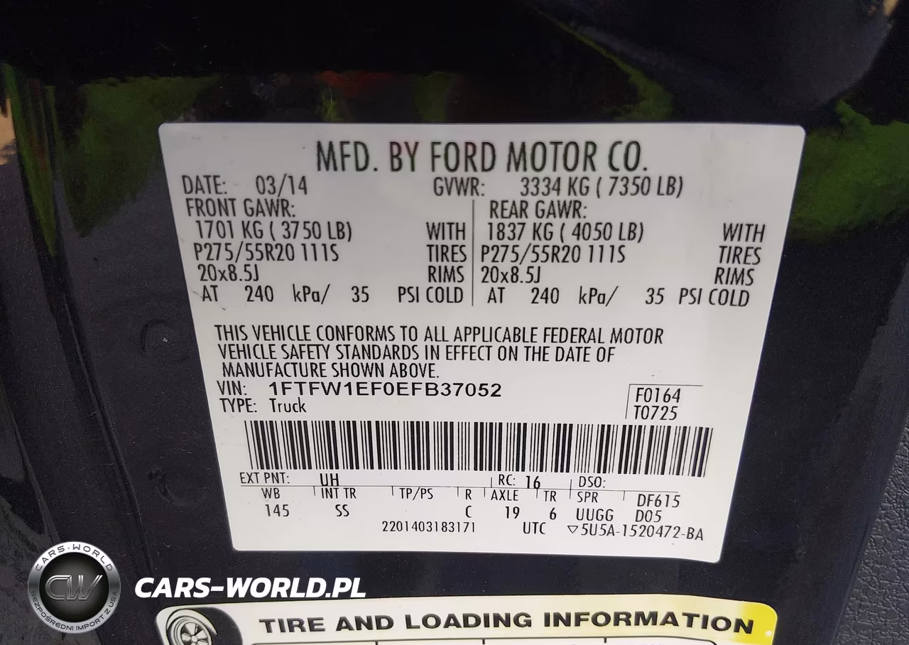 2014 Ford F-150 Stx VIN:1FTFW1EF0EFB37052 - 9