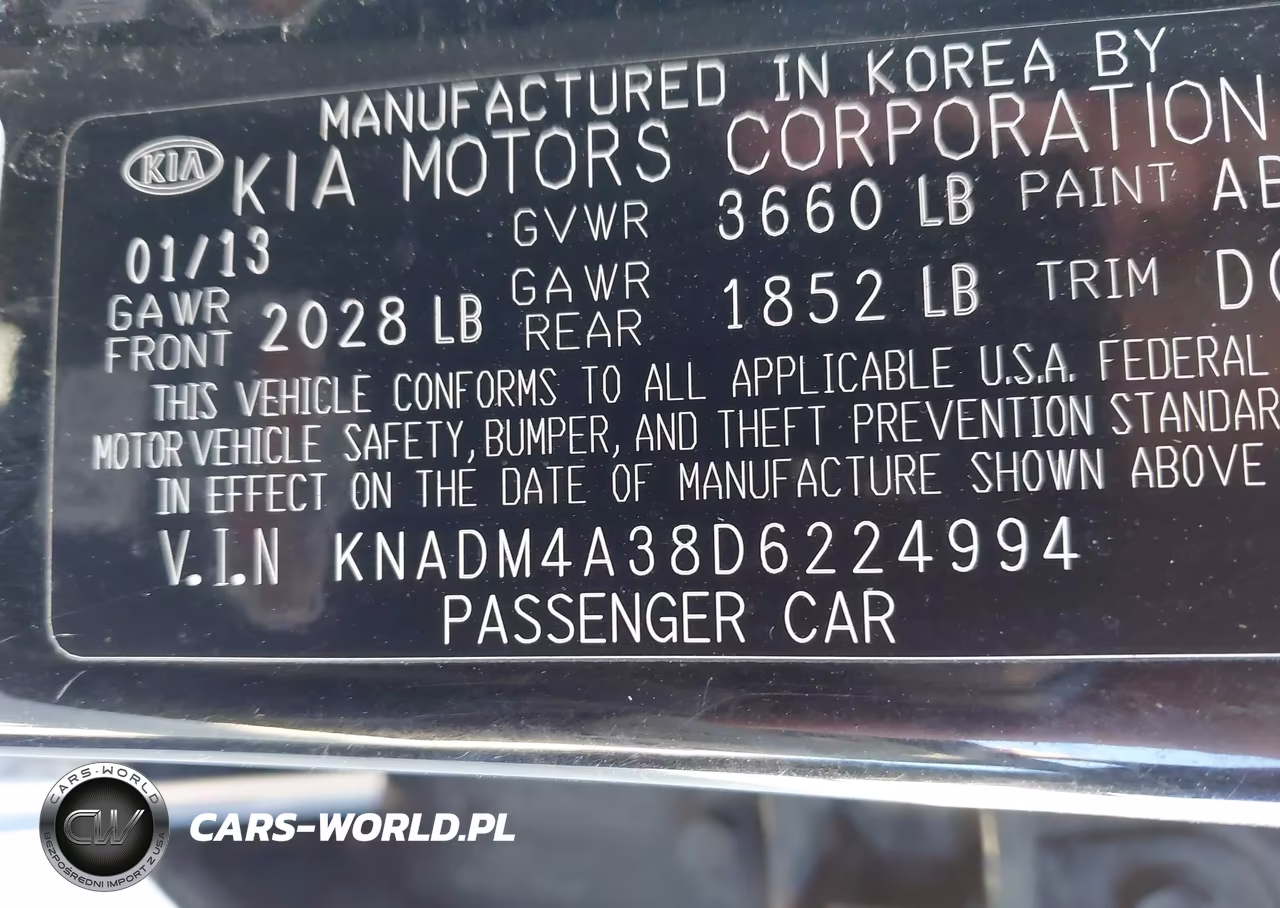 2013 Kia Rio Lx VIN:KNADM4A38D6224994 - 9