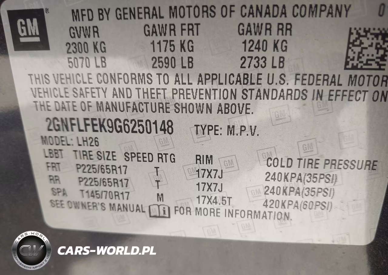 2016 Chevrolet Equinox Lt VIN:2GNFLFEK9G6250148 - 9