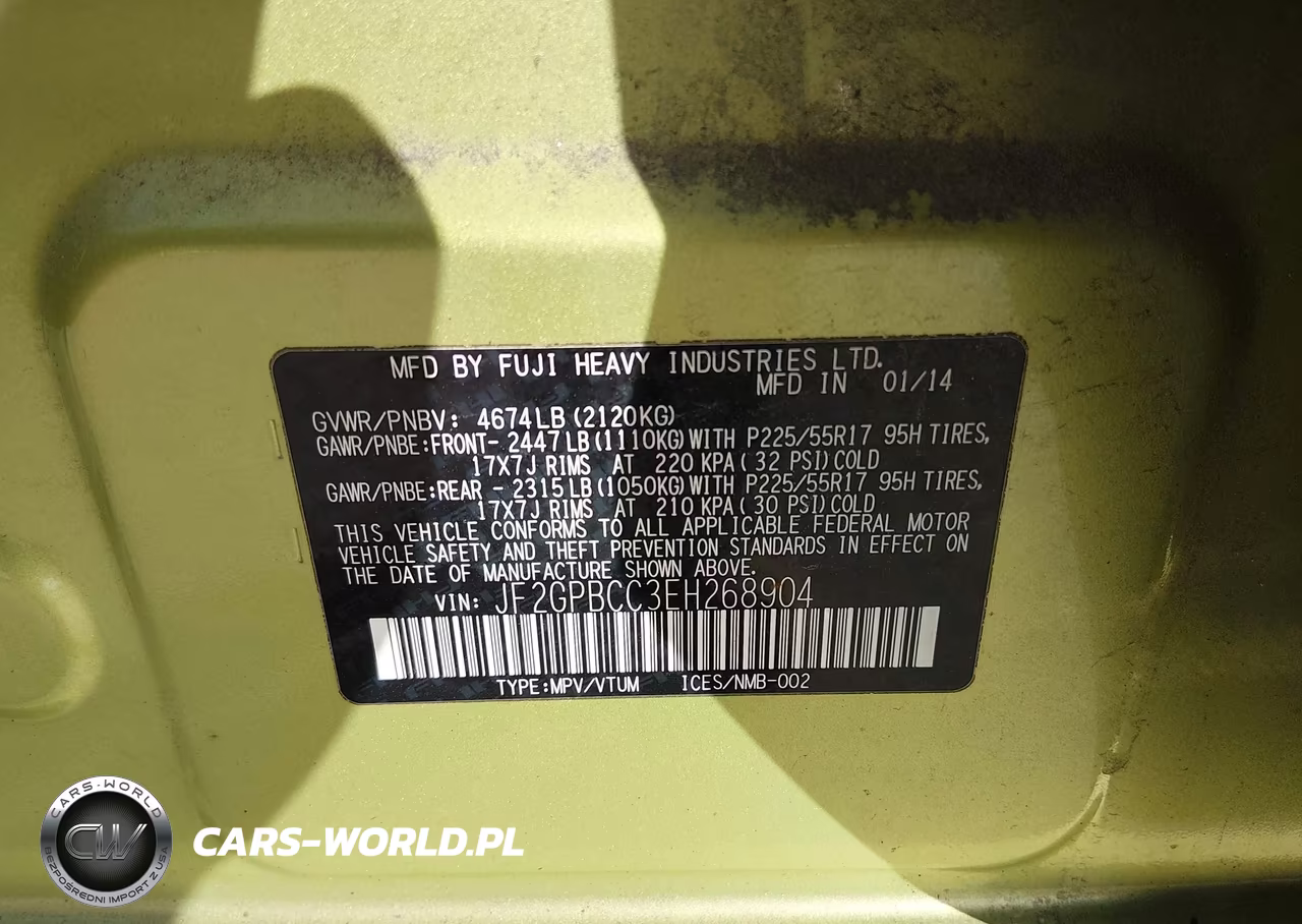 2014 Subaru Xv Crosstrek Hybrid 2.0I VIN:JF2GPBCC3EH268904 - 9