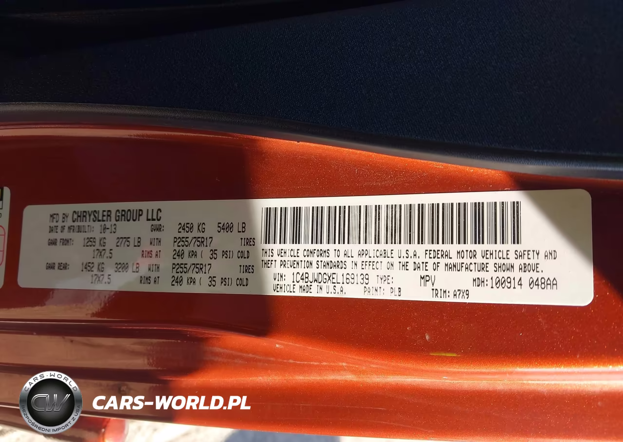 2014 Jeep Wrangler Unlimited Sport VIN:1C4BJWDGXEL169139 - 9