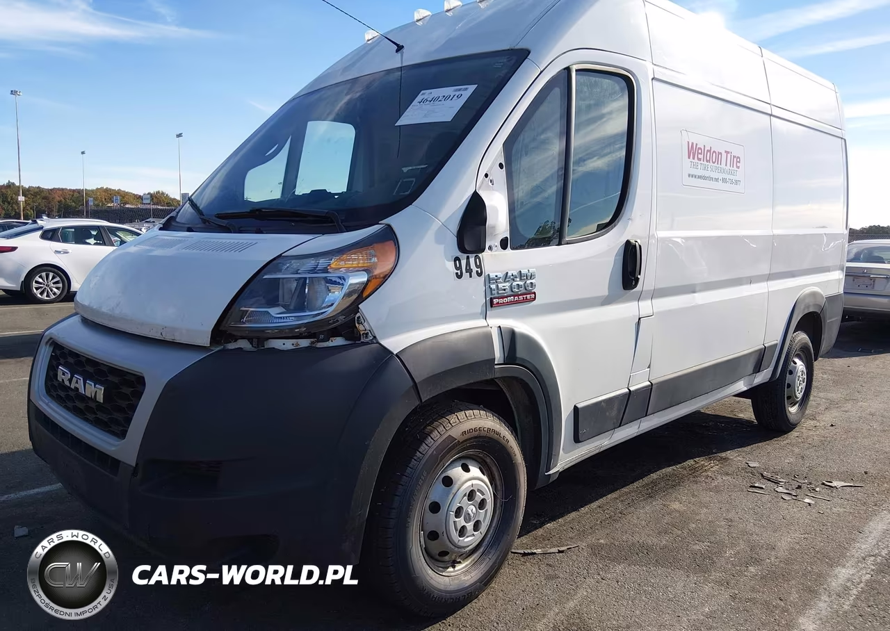 2020 Ram Promaster 1500 High Roof 136 Wb VIN:3C6TRVBG2LE106155 - 2