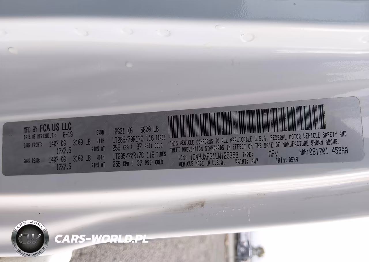 2020 Jeep Wrangler Unlimited Rubicon 4X4 VIN:1C4HJXFG1LW125359 - 9