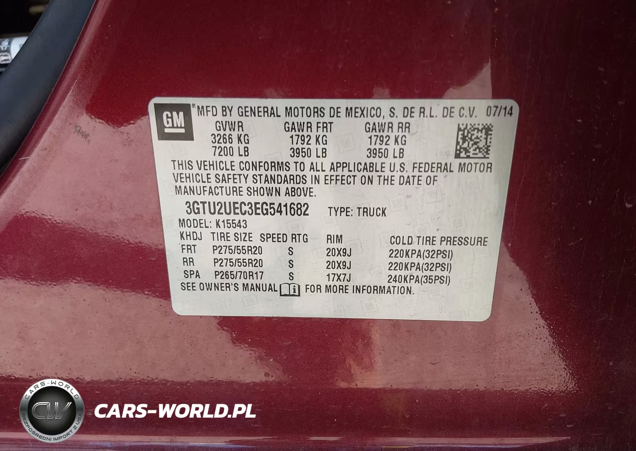 2014 GMC Sierra 1500 Sle VIN:3GTU2UEC3EG541682 - 9