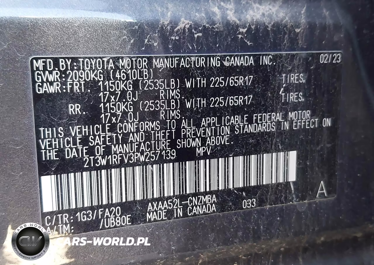 2023 Toyota Rav4 Xle VIN:2T3W1RFV3PW257139 - 9