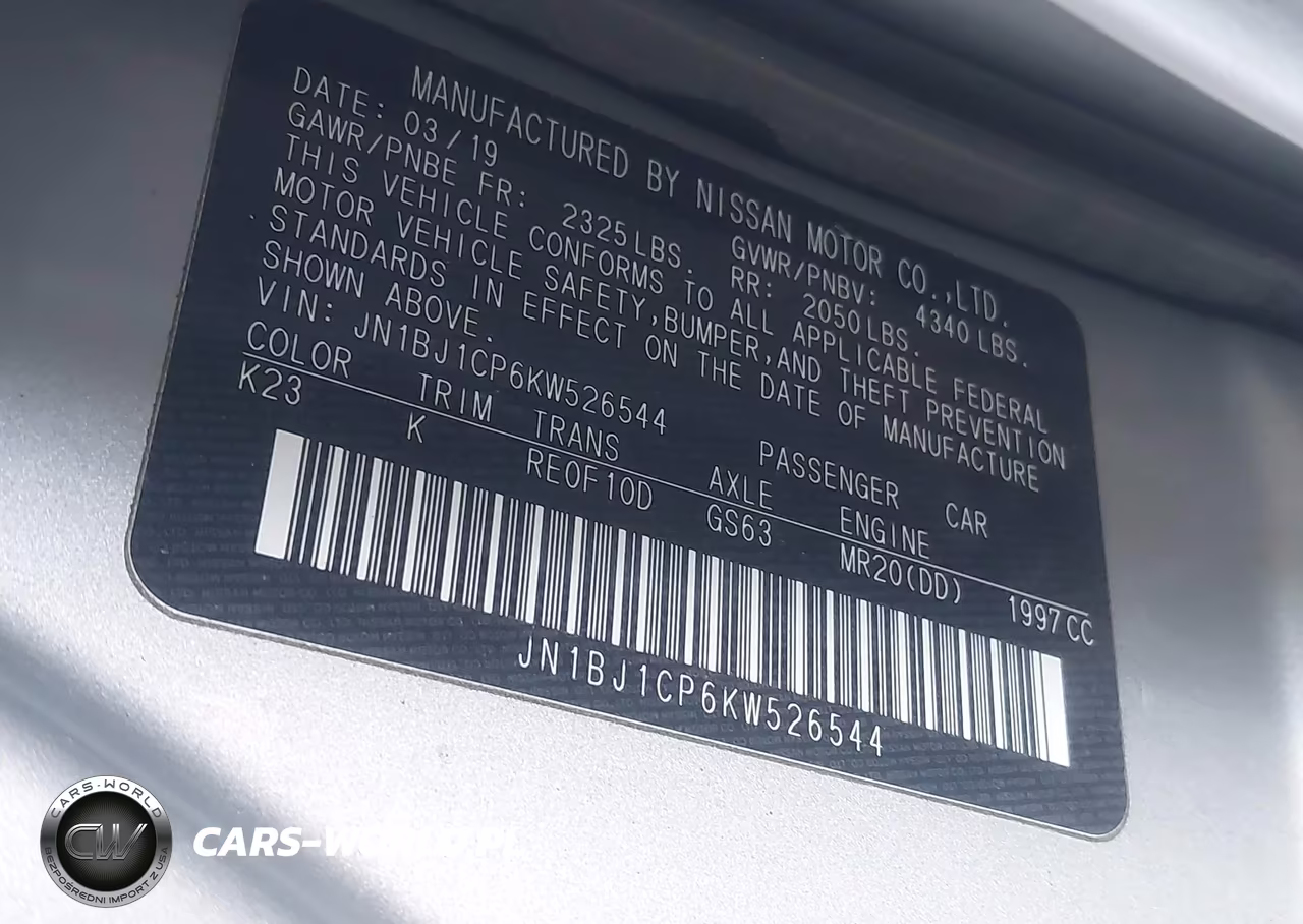 2019 Nissan Rogue Sport Sl VIN:JN1BJ1CP6KW526544 - 9
