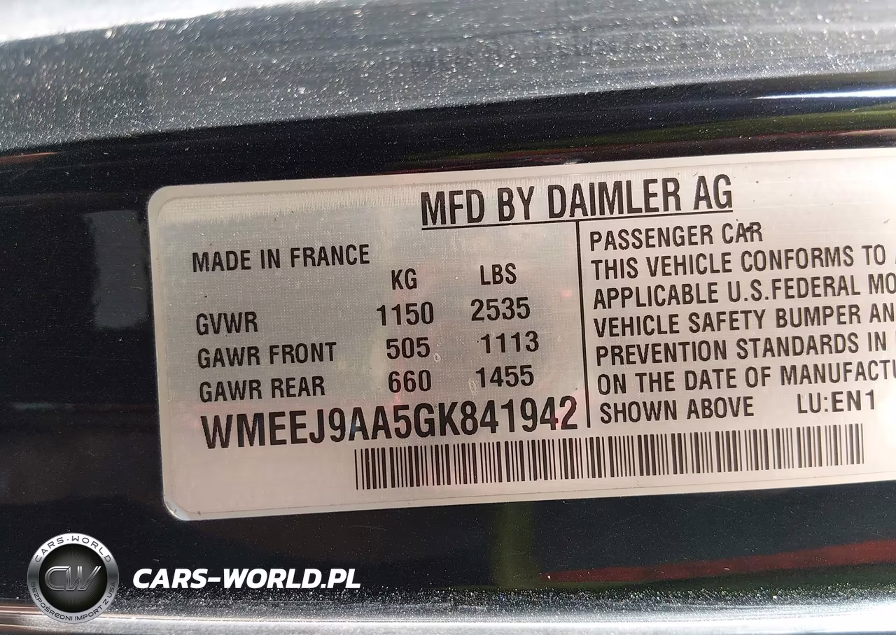 2016 Smart Fortwo Electric Drive Passion VIN:WMEEJ9AA5GK841942 - 9