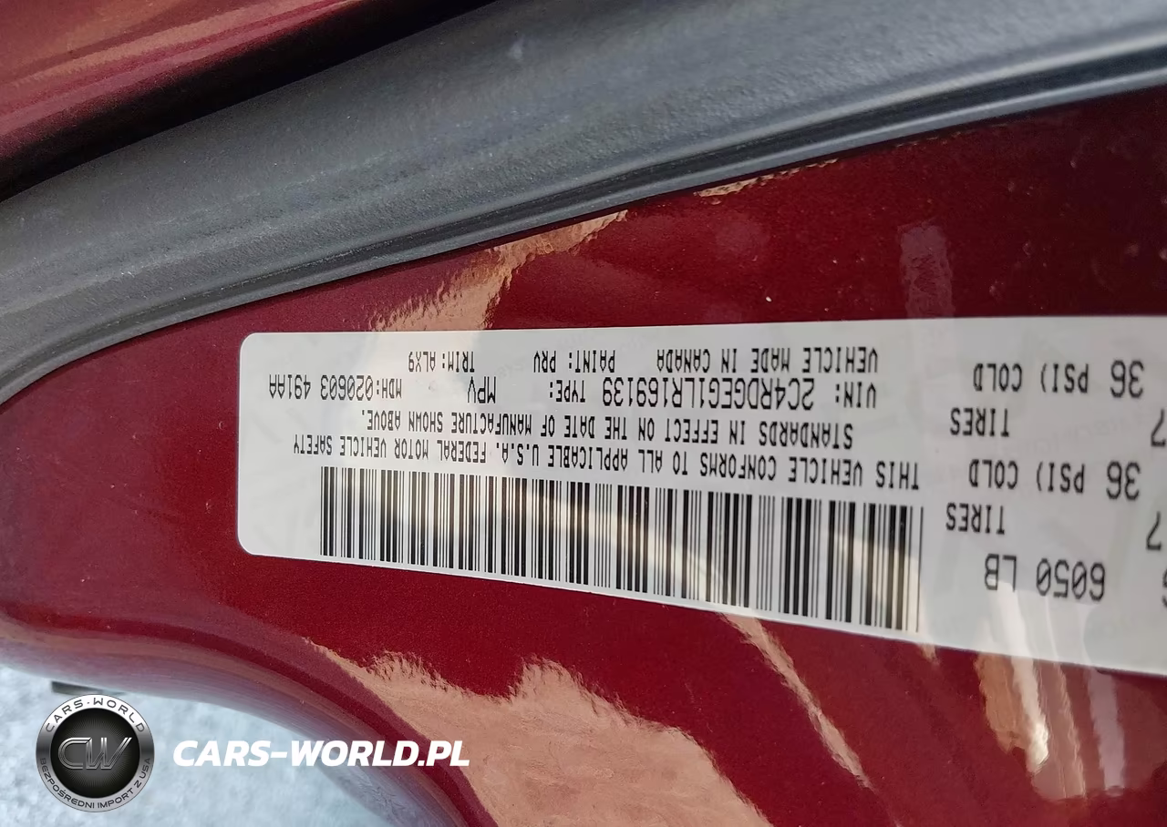 2020 Dodge Grand Caravan Gt VIN:2C4RDGEG1LR169139 - 9