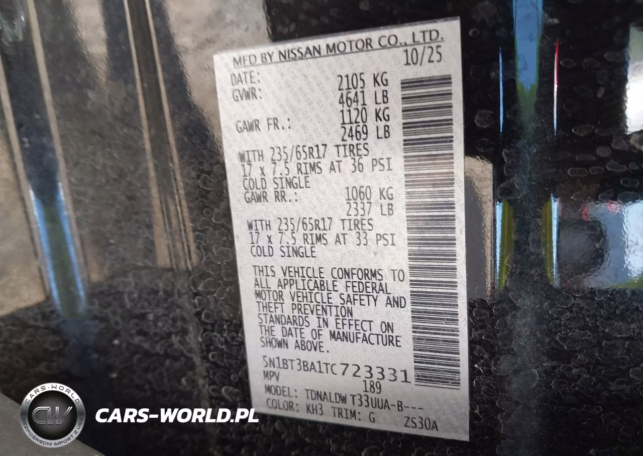 2026 Nissan Rogue Sv VIN:5N1BT3BA1TC723331 - 9