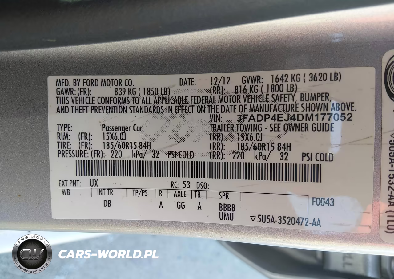 2013 Ford Fiesta Se VIN:3FADP4EJ4DM177052 - 9