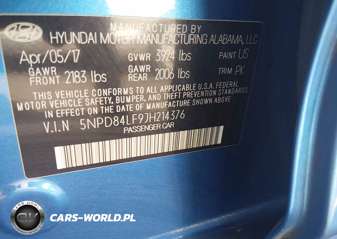 2018 Hyundai Elantra Sel VIN:5NPD84LF9JH214376 - 9