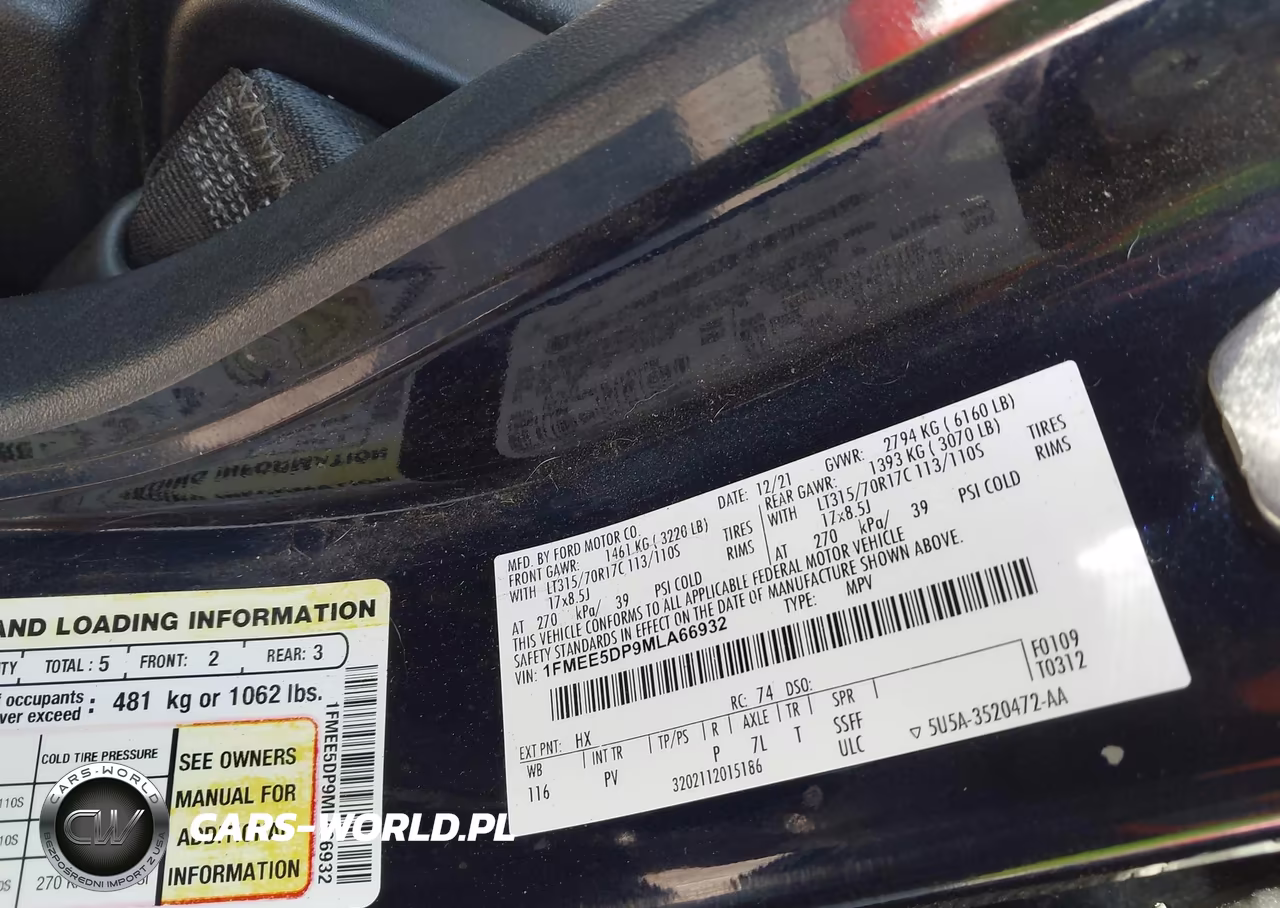 2021 Ford Bronco Base VIN:1FMEE5DP9MLA66932 - 9
