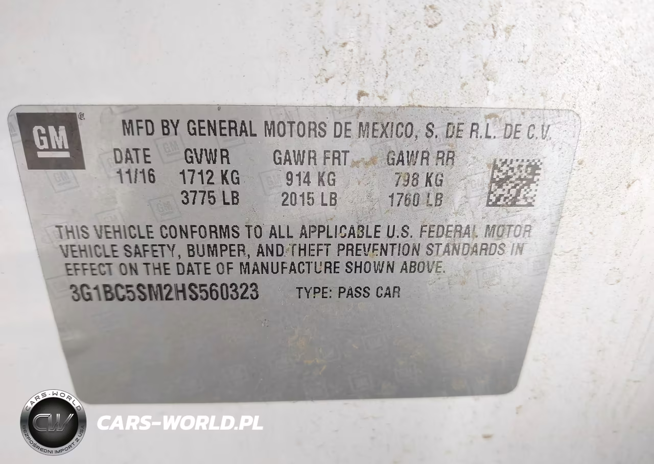 2017 Chevrolet Cruze Ls VIN:3G1BC5SM2HS560323 - 9
