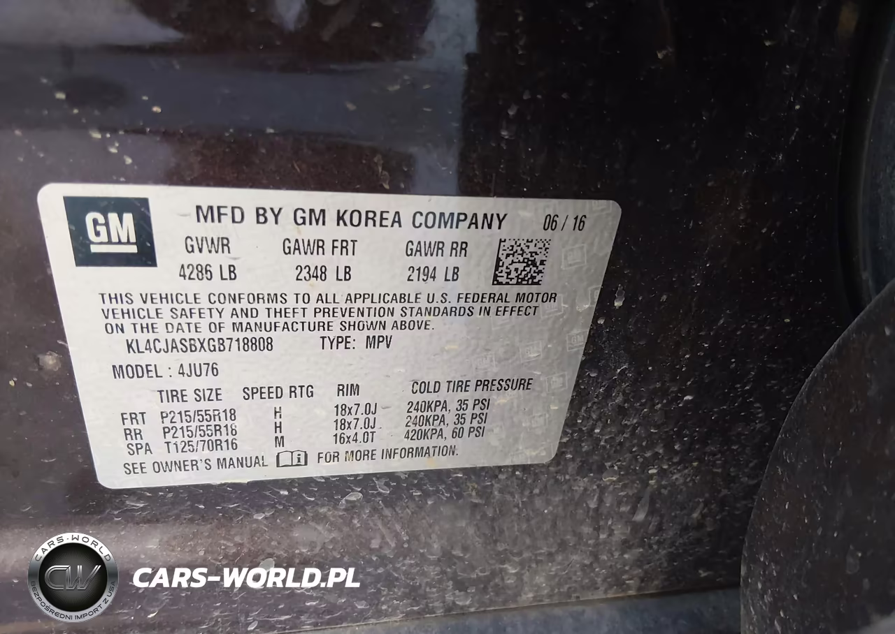2016 Buick Encore VIN:KL4CJASBXGB718808 - 9