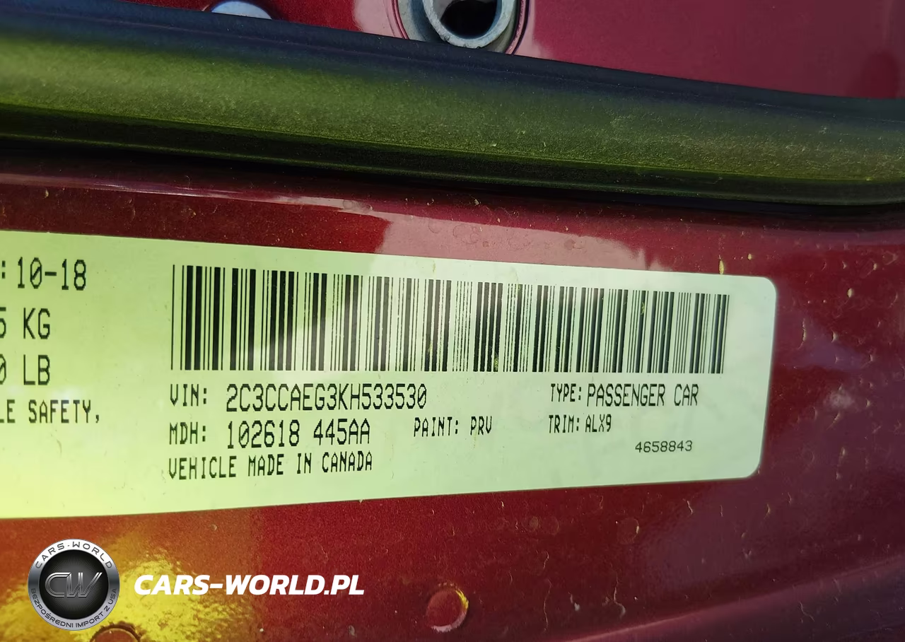 2019 Chrysler 300 Limited VIN:2C3CCAEG3KH533530 - 9