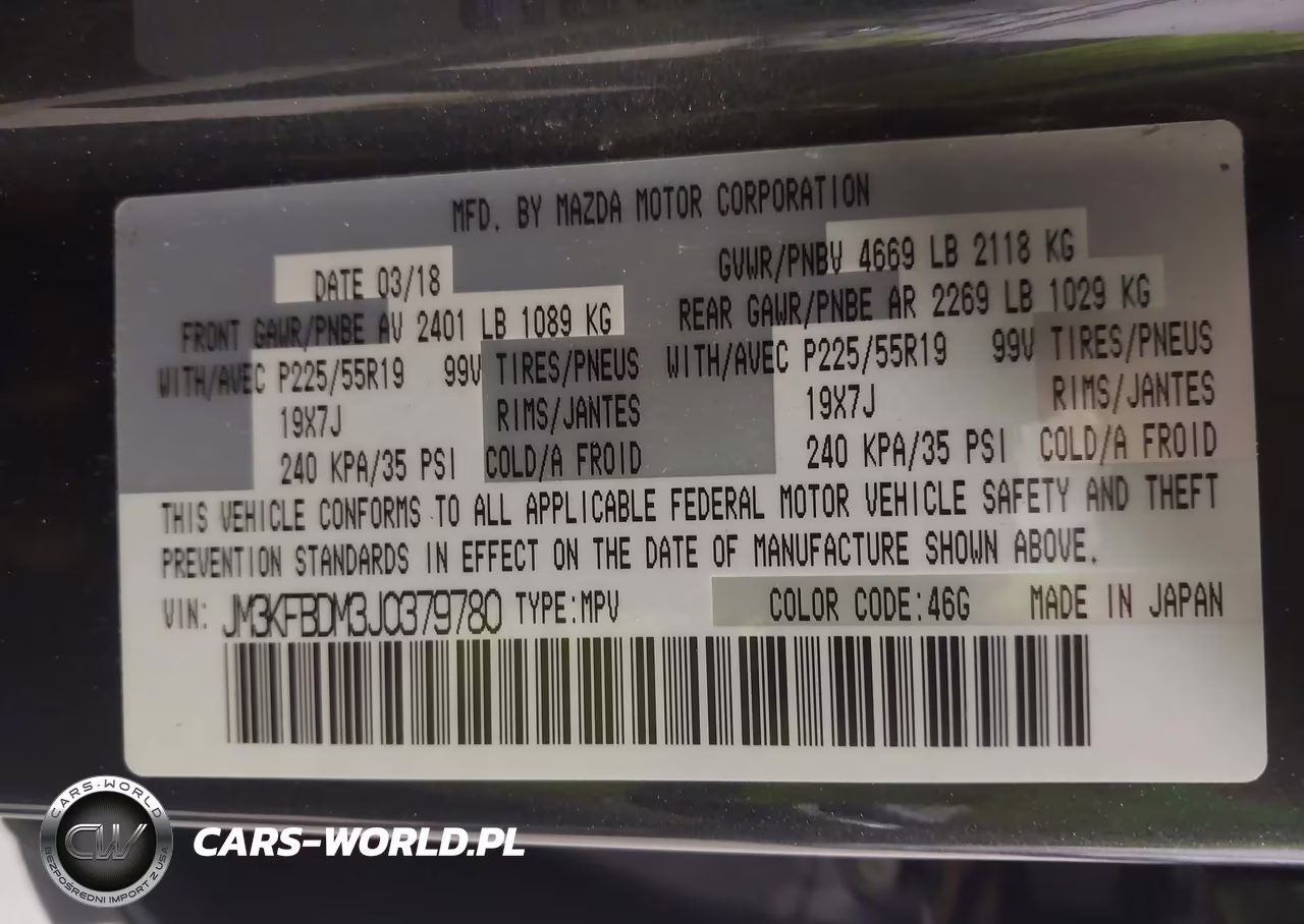 2018 Mazda Cx-5 Grand Touring VIN:JM3KFBDM3J0379780 - 9