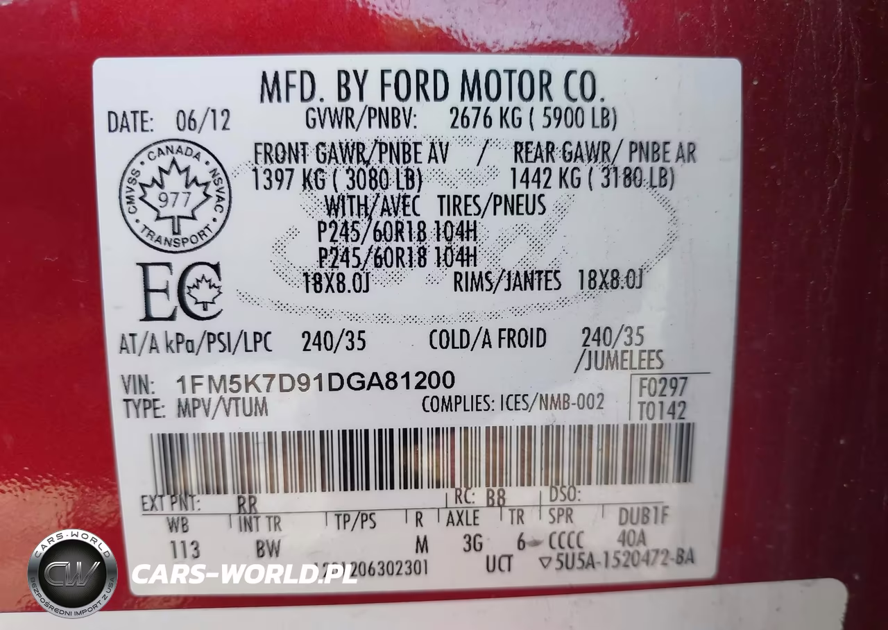 2013 Ford Explorer Xlt VIN:1FM5K7D91DGA81200 - 9