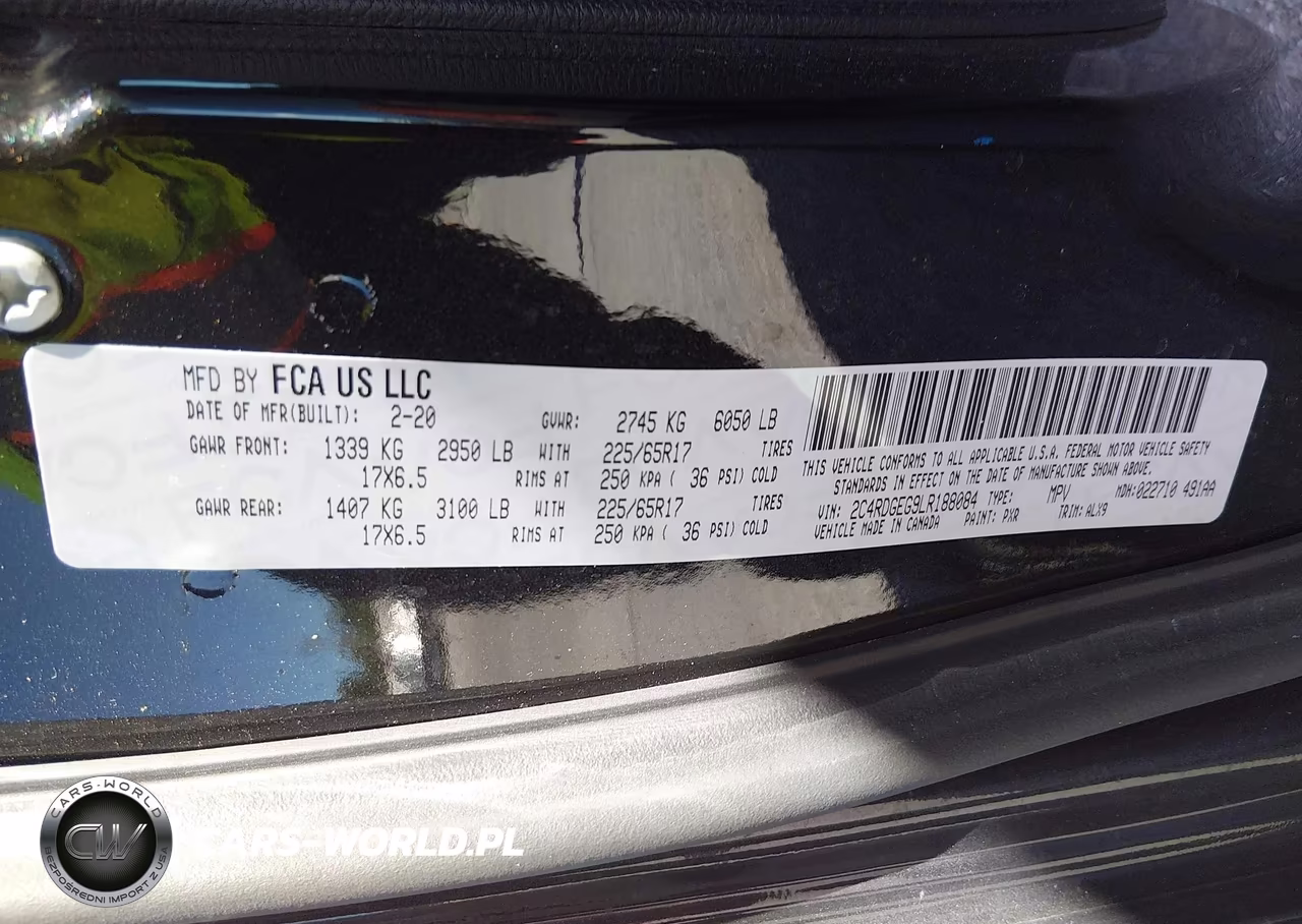 2020 Dodge Grand Caravan Gt VIN:2C4RDGEG9LR188084 - 9
