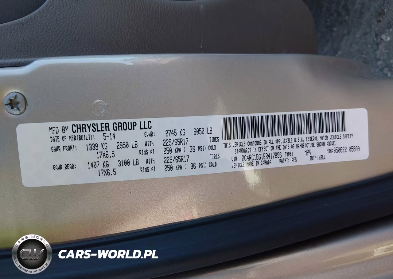2014 Chrysler Town & Country Touring VIN:2C4RC1BG1ER417896 - 9