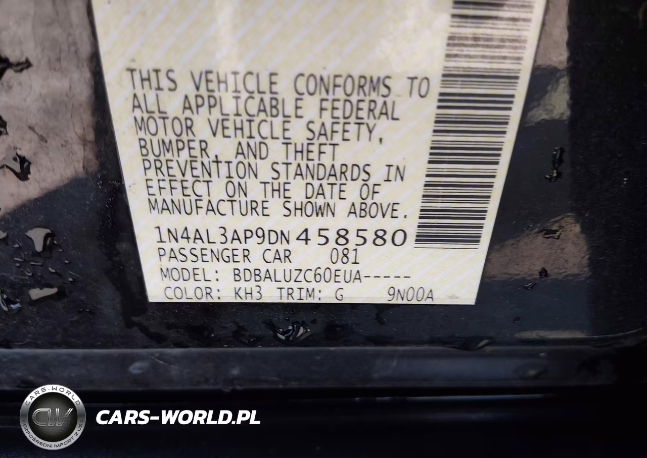 2013 Nissan Altima 2.5 Sv VIN:1N4AL3AP9DN458580 - 9