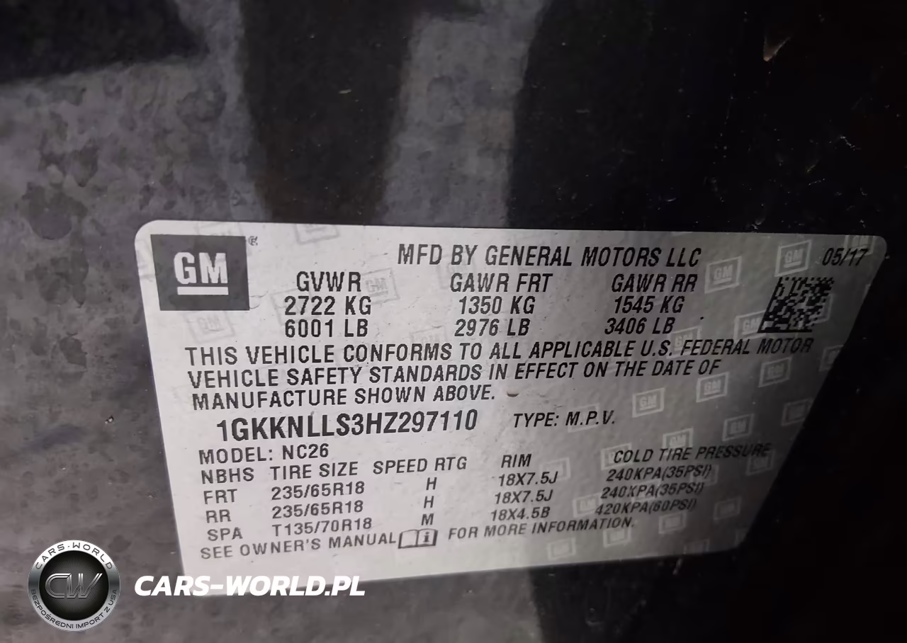 2017 GMC Acadia Sle-2 VIN:1GKKNLLS3HZ297110 - 9