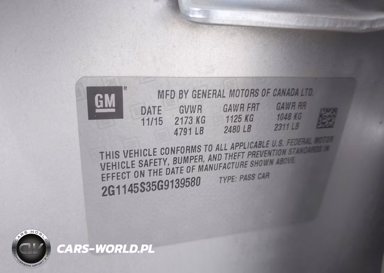 2016 Chevrolet Impala 2Lz VIN:2G1145S35G9139580 - 9