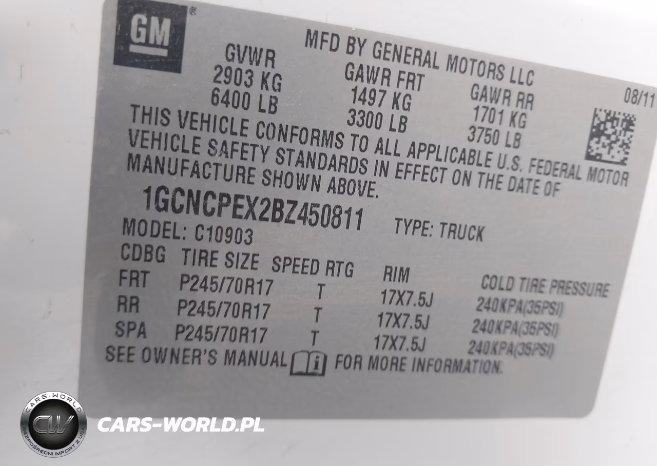 2011 Chevrolet Silverado 1500 Work Truck VIN:1GCNCPEX2BZ450811 - 9