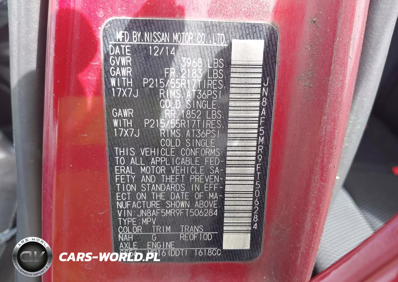2015 Nissan Juke S VIN:JN8AF5MR9FT506284 - 9