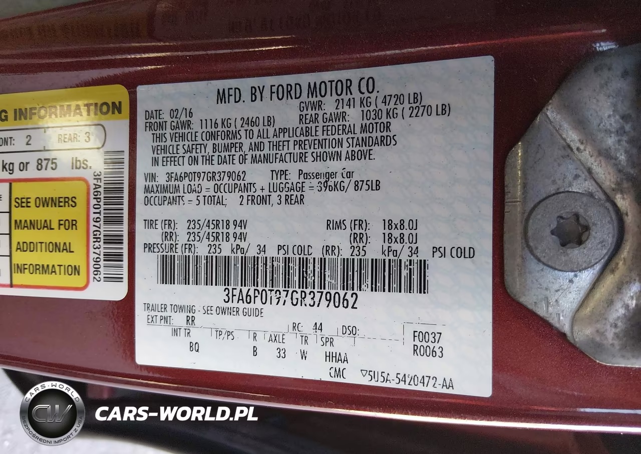 2016 Ford Fusion Se VIN:3FA6P0T97GR379062 - 9
