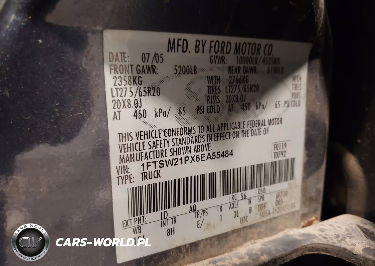 2006 Ford F-250 Lariat-Xl-Xlt VIN:1FTSW21PX6EA55484 - 9