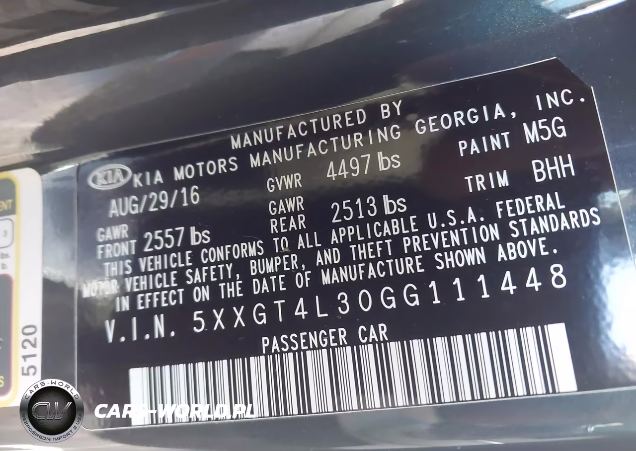 2016 Kia Optima Lx VIN:5XXGT4L30GG111448 - 9