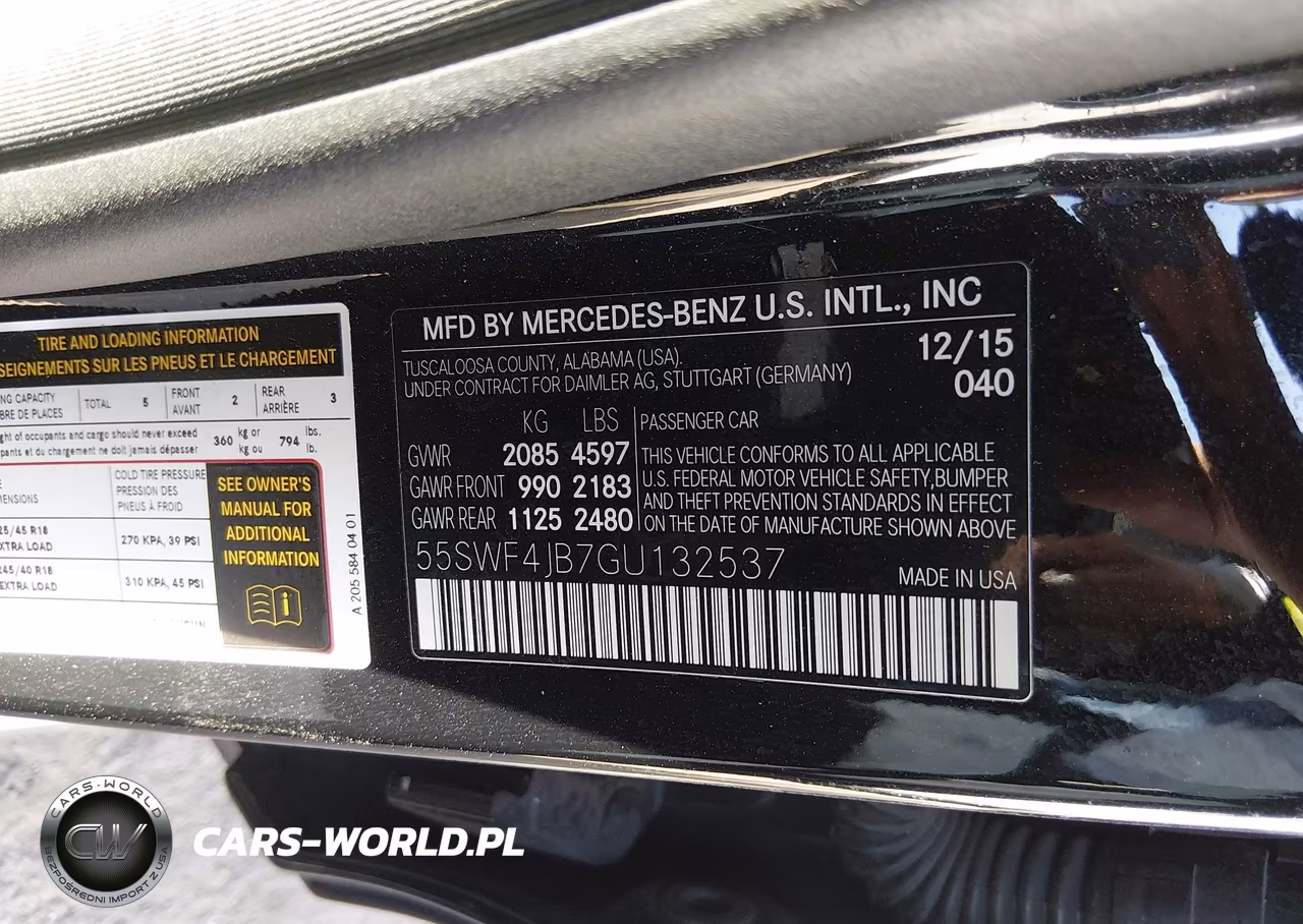 2016 Mercedes-Benz C 300 VIN:55SWF4JB7GU132537 - 9