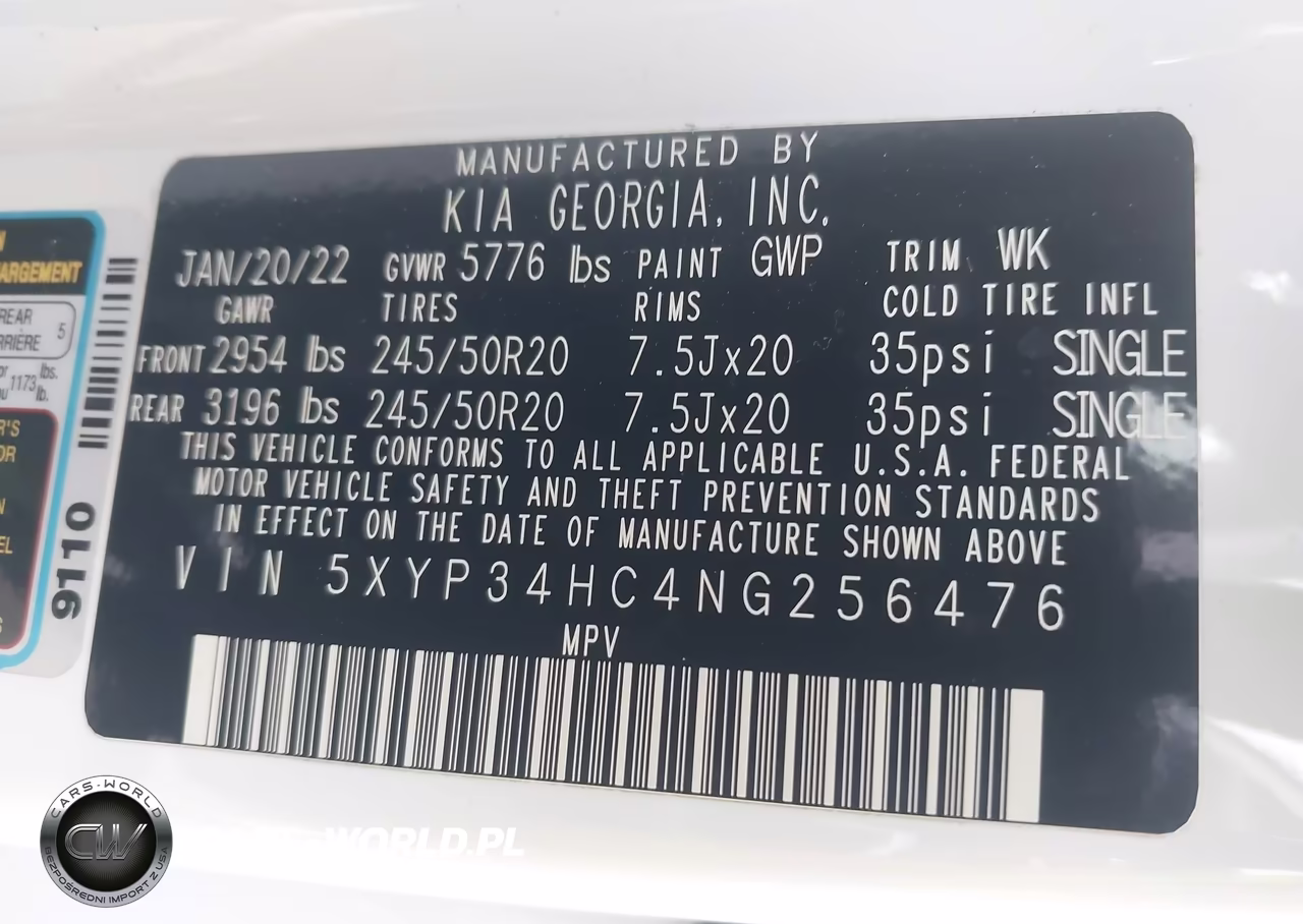 2022 Kia Telluride Ex VIN:5XYP34HC4NG256476 - 9