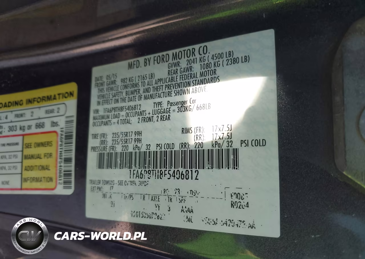 2015 Ford Mustang Ecoboost VIN:1FA6P8TH8F5406812 - 9