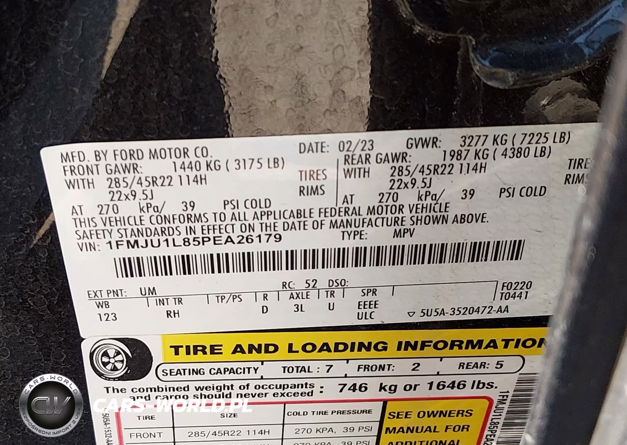 2023 Ford Expedition Platinum VIN:1FMJU1L85PEA26179 - 9
