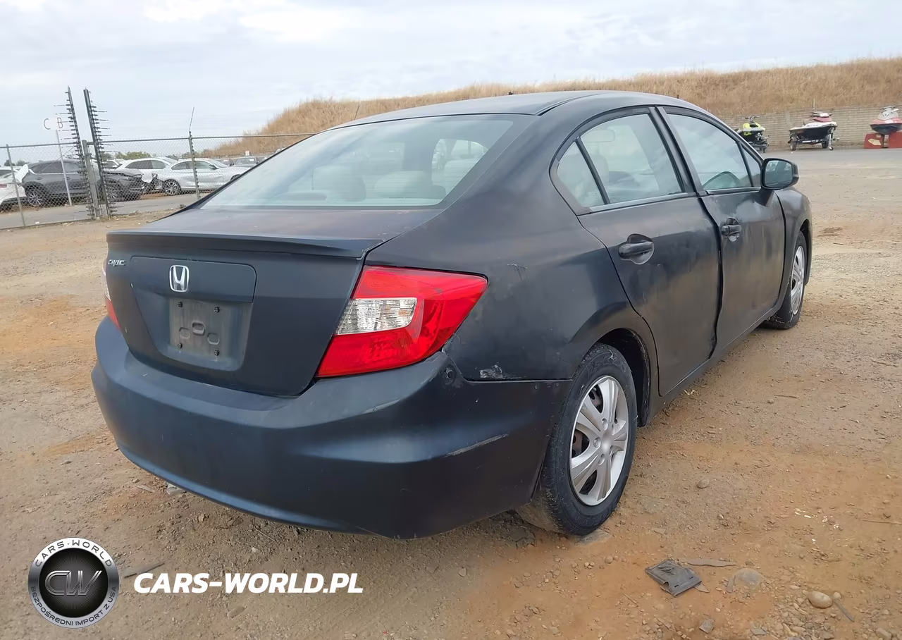 2012 Honda Civic Lx VIN:2HGFB2F51CH305091 - 4