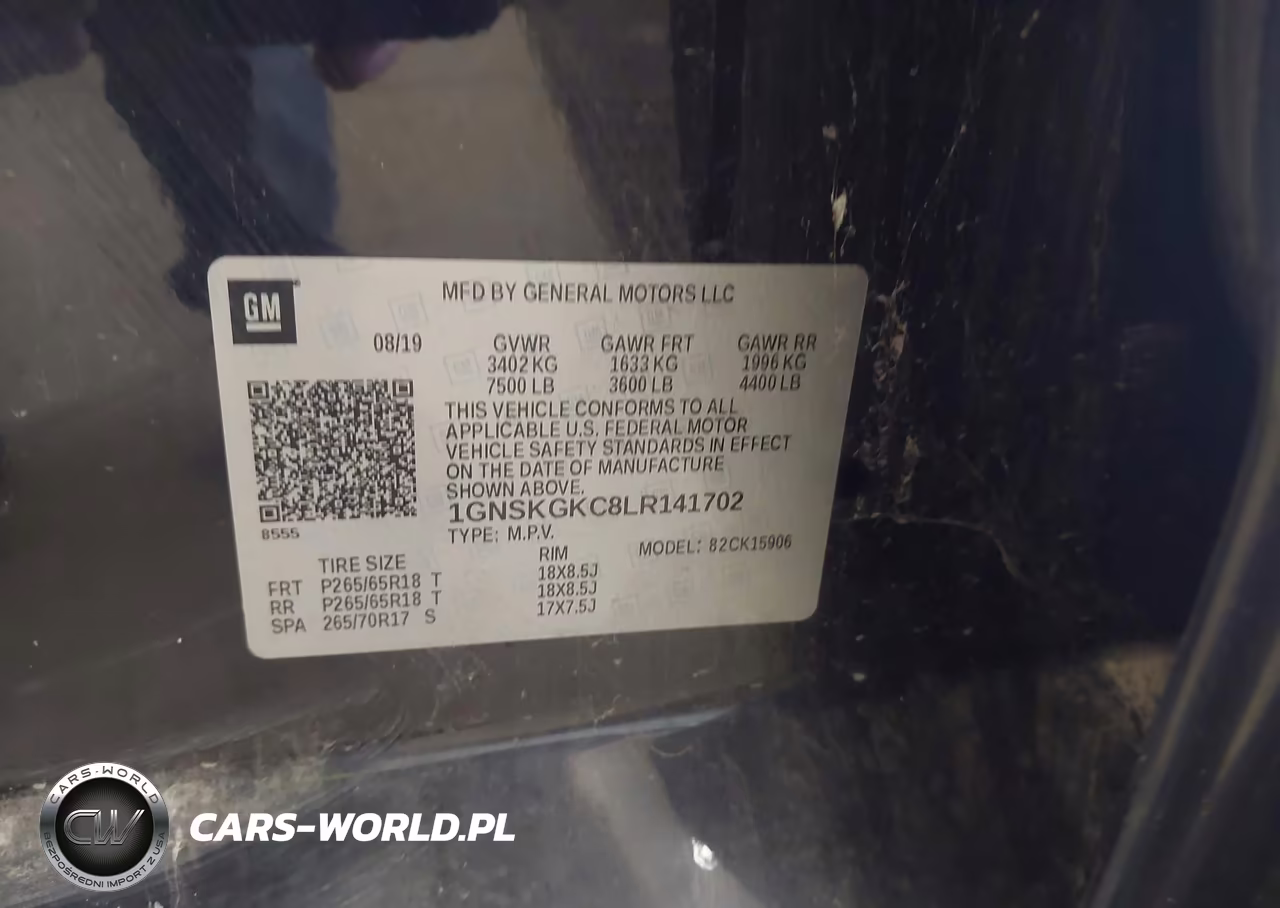 2020 Chevrolet Suburban 4Wd Ls VIN:1GNSKGKC8LR141702 - 9