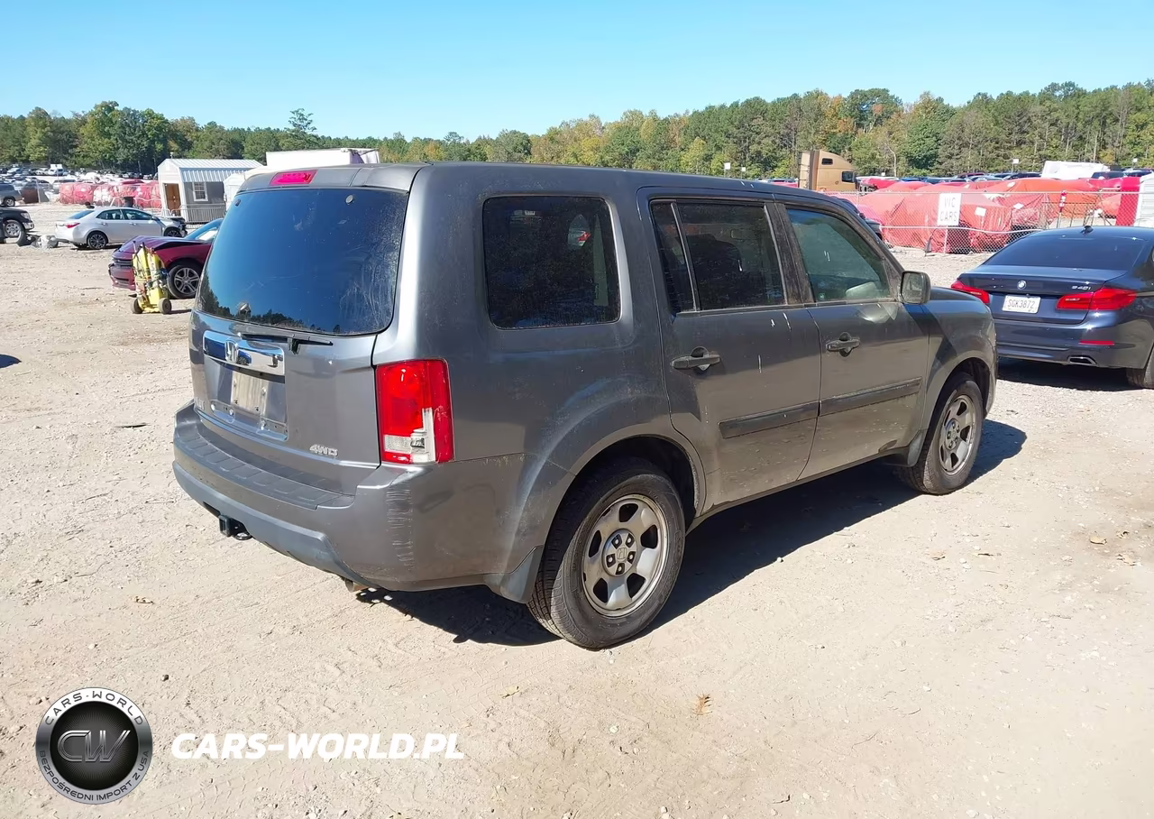 2011 Honda Pilot Lx VIN:5FNYF4H23BB100404 - 4