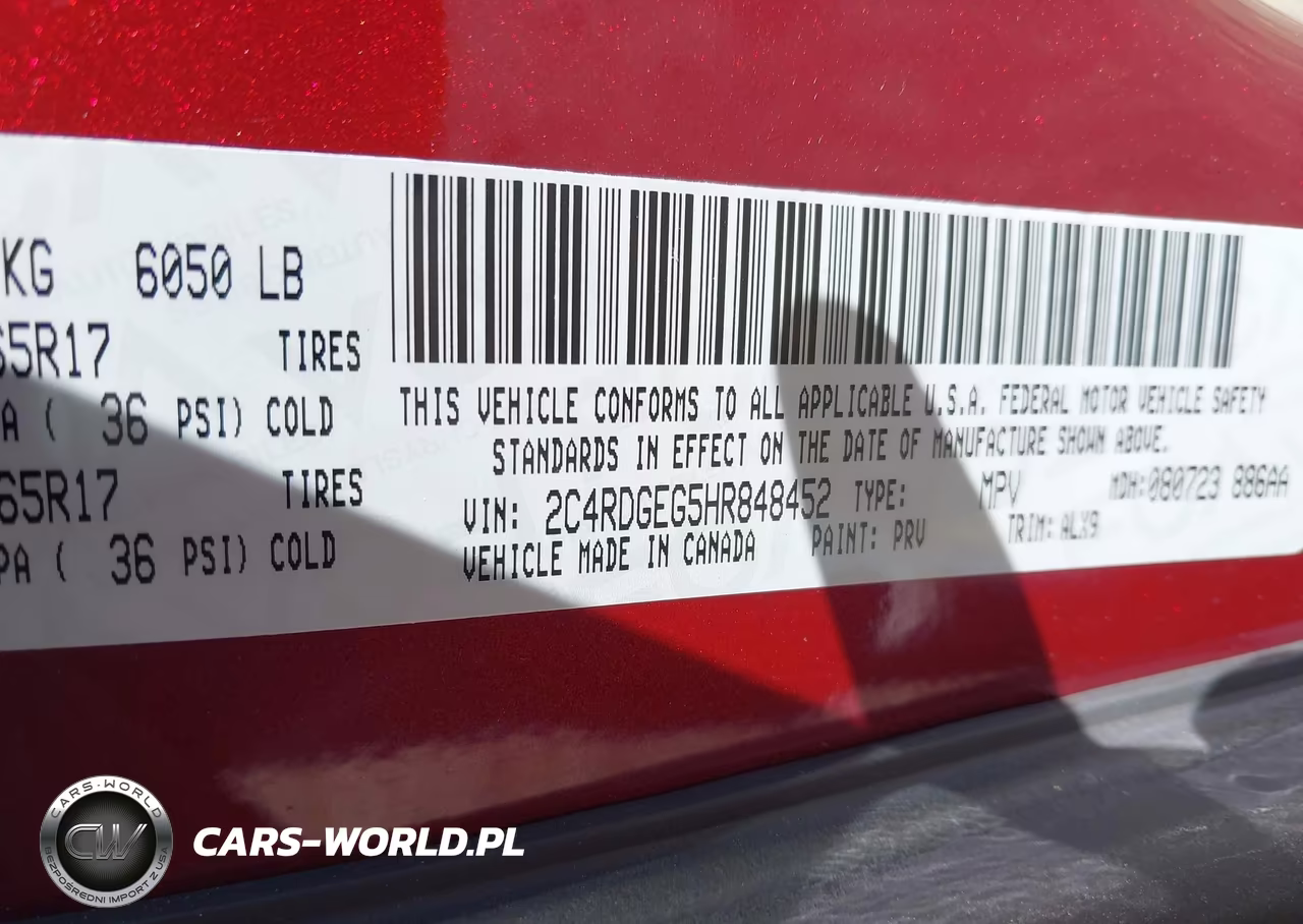 2017 Dodge Grand Caravan Gt VIN:2C4RDGEG5HR848452 - 9