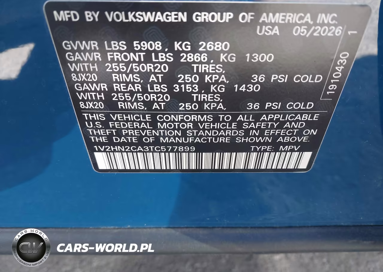 2026 Volkswagen Atlas Se With Technology VIN:1V2HN2CA3TC577899 - 9