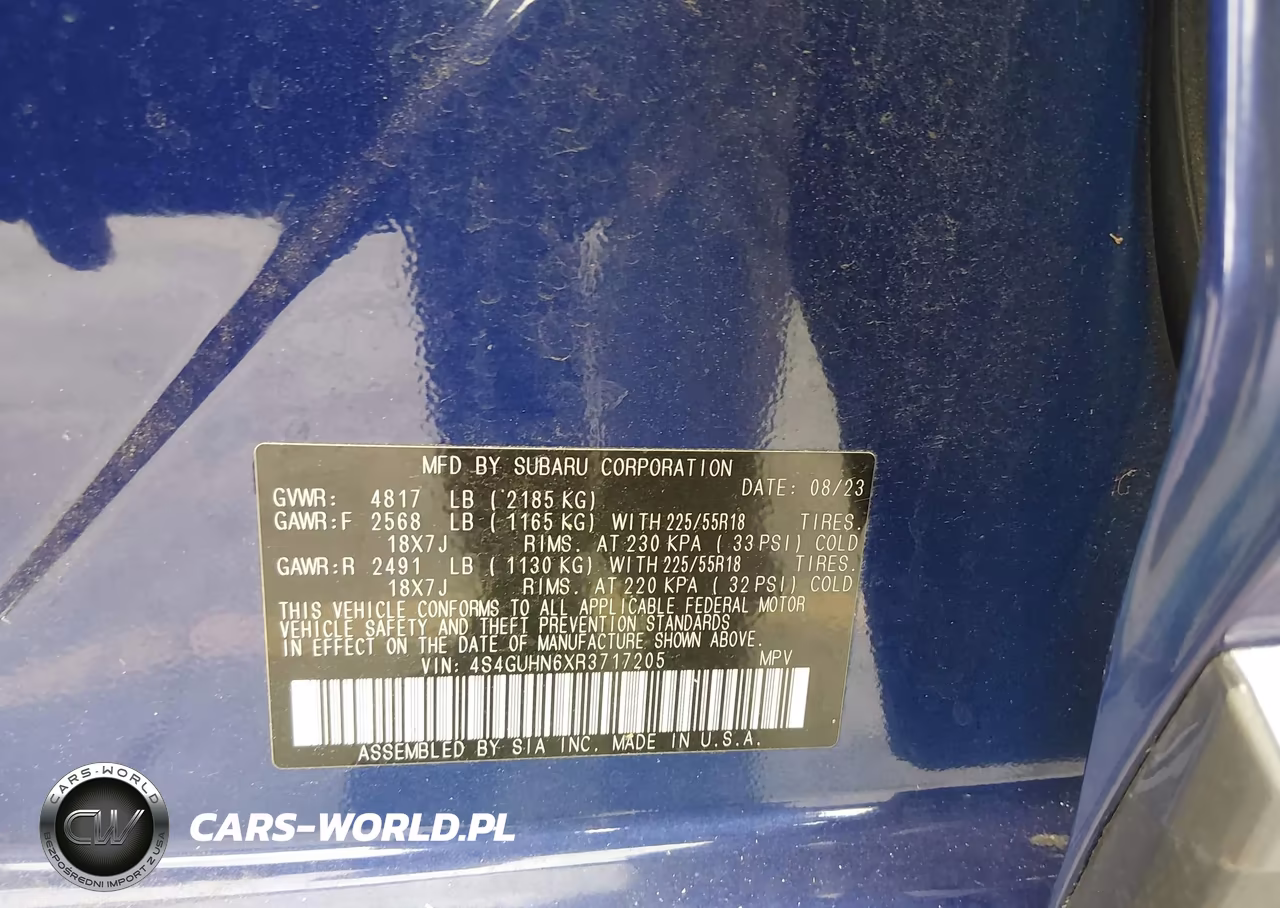 2024 Subaru Crosstrek Limited VIN:4S4GUHN6XR3717205 - 9